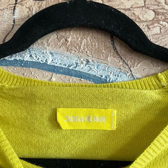 ZADIG & VOLTAIRE Girls Cashmere-Wool “Rock” Sweater - Picture 3 of 9